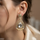 Round Pearl Tear Drop Earring