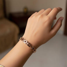 Round Flower Chain Watch