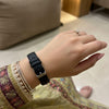 Round Black Bezel Dial Women's Watch