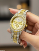 Round Rhinestone Women's Watch