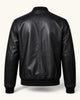 Men's Black Genuine Leather Jacket – Style 30