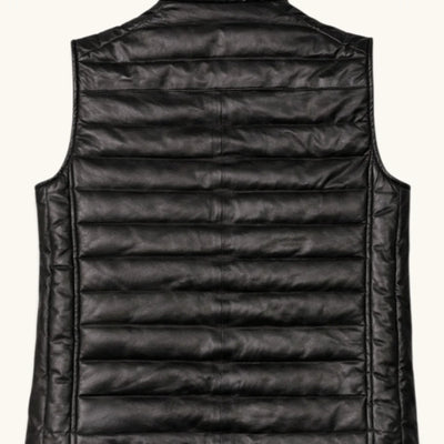 Men's Black Genuine Leather Jacket – Style 1