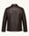 Men's Dark Brown Genuine Leather Jacket – Style 2