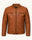Men's Brown Genuine Leather Jacket – Style 3