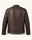Men's Dark Brown Genuine Leather Jacket – Style 4
