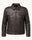 Men's Dark Brown Genuine Leather Jacket – Style 5
