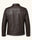 Men's Dark Brown Genuine Leather Jacket – Style 5