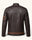 Men's Dark Brown Genuine Leather Jacket – Style 8