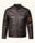 Men's Dark Brown Genuine Leather Jacket – Style 8
