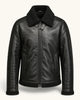 Men's Black Genuine Leather Jacket – Style 16