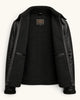 Men's Black Genuine Leather Jacket – Style 16