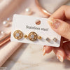 Star/Round Stainless Steel 3 Tops Pairs