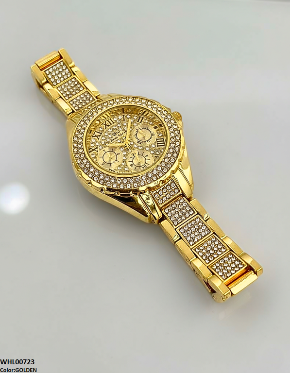 Round Stone Dial Women's Watch