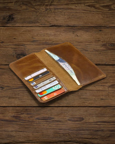 Handcrafted Genuine Leather Long Wallet – Style 102