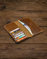 Handcrafted Genuine Leather Long Wallet – Style 102