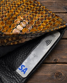 Snakeskin Pattern Leather Wallet – Style 21