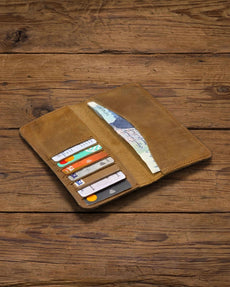 Handcrafted Genuine Leather Long Wallet – Style 102