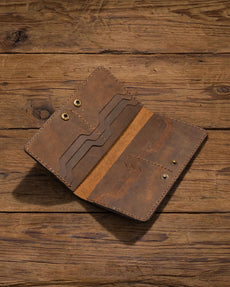 Handcrafted Leather Travel Wallet – Style 6