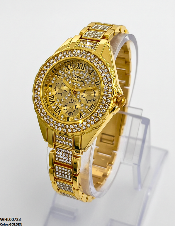 Round Stone Dial Women's Watch