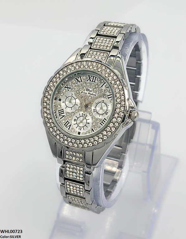 Round Stone Dial Women's Watch