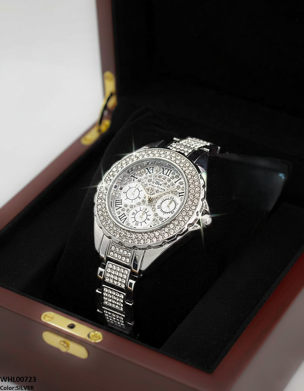 Round Stone Dial Women's Watch