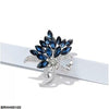 Flower Marquise Stone Broach