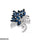 Flower Marquise Stone Broach