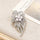 Ribbon Pearl Zircon Broach