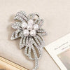 Ribbon Pearl Zircon Broach