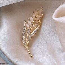 Wheat Ear Zircon Broach