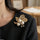Pearl Flower Zircon Broach