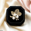 Pearl Flower Zircon Broach