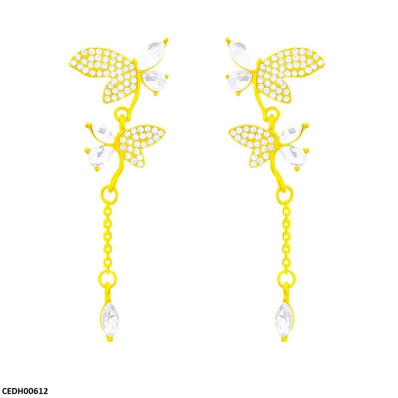 Double Butterfly Marquise Drop