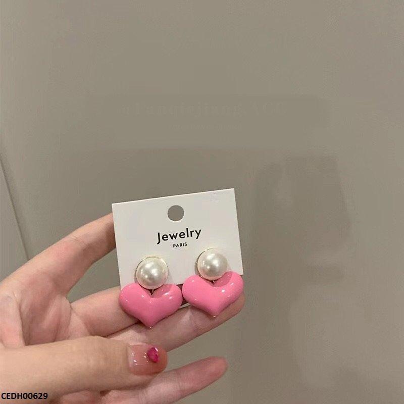 Heart Drop Earrings