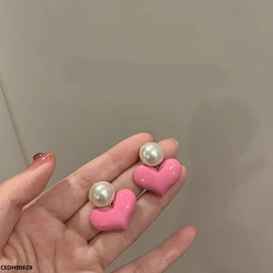 Heart Drop Earrings