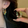 Round Drop Earrings