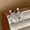 Double Leaf Drop Earrings