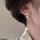 Zigzag/Pearl Drop Earrings