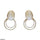 Double Round Drop Earrings