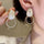 Double Round Drop Earrings