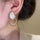 Double Round Drop Earrings