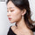 Baguette Leaf's Drop Earrings Pair