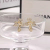Flower Teardrop Earrings Pair