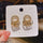 Circle Ear Drops Earrings Pair