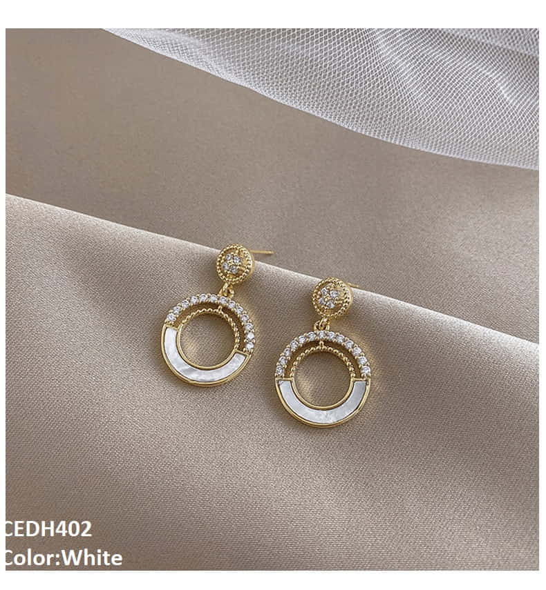 Wheel Drop Earrings Pair
