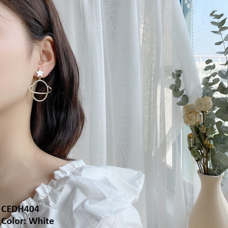 Star Galaxy Drop Earrings Pair
