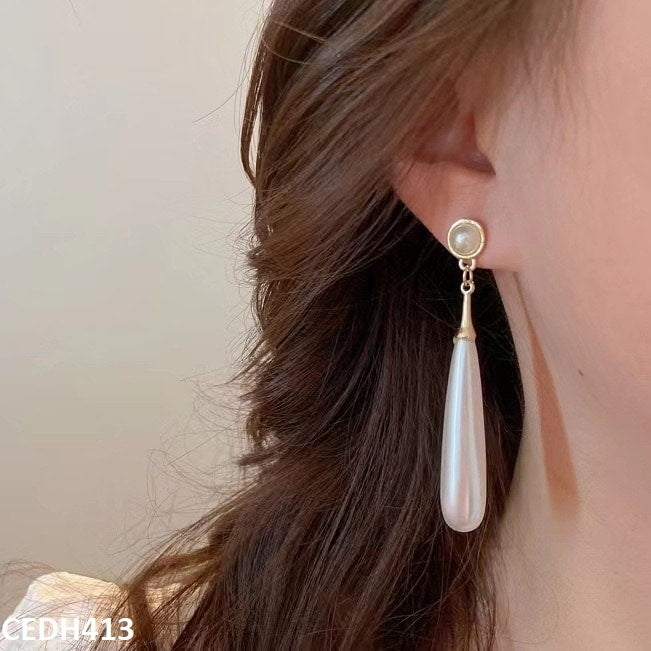 Beads Pearl Drop Earrings Pair