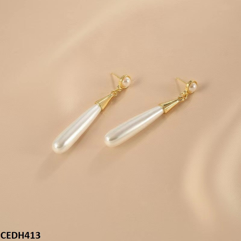 Beads Pearl Drop Earrings Pair