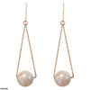 Triangle Pearl Drop Earrings