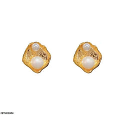 Large Pearl Stud Tops Pair